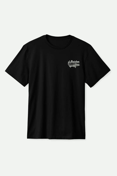Muskie S/S Standard T-Shirt - Black Worn Wash