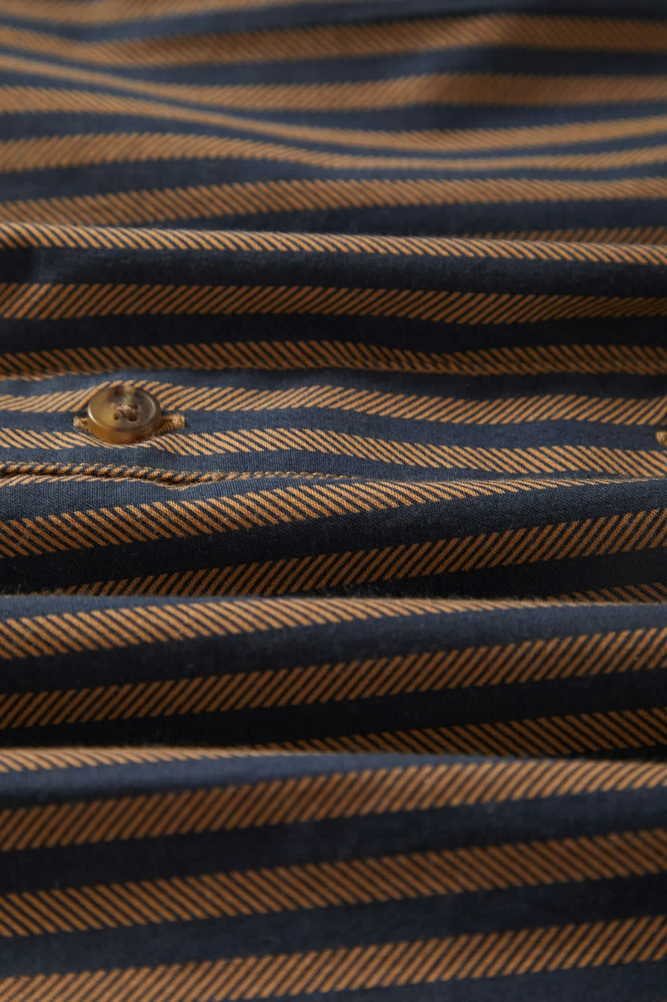 Charter Print S/S Shirt - Washed Blue/Sunnaked Stripe