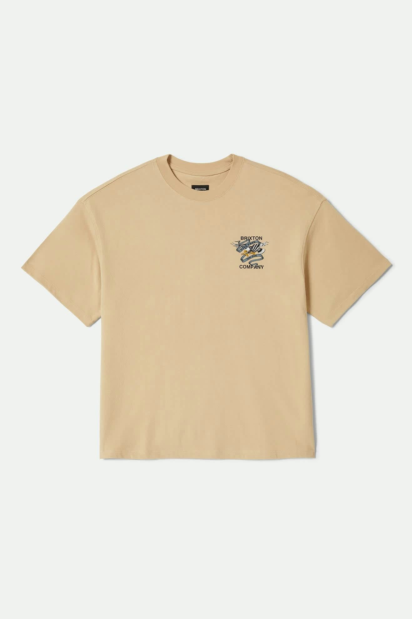 Live Free Heavyweight Relaxed T-Shirt - Cream Classic Wash