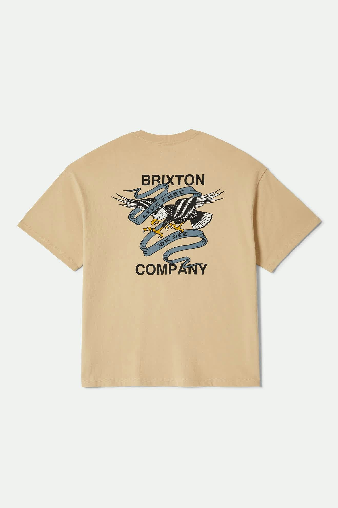 Live Free Heavyweight Relaxed T-Shirt - Cream Classic Wash