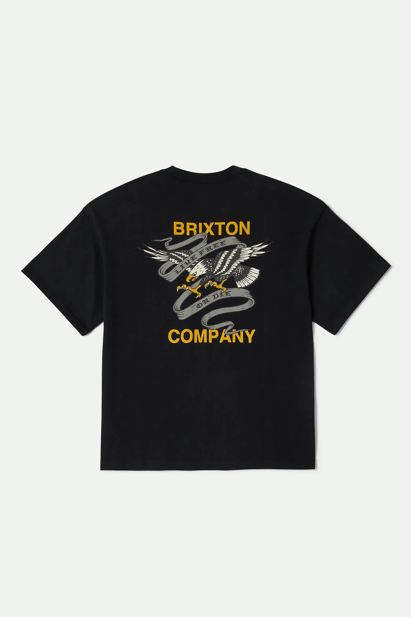 Live Free Heavyweight Relaxed T-Shirt - Black Classic Wash