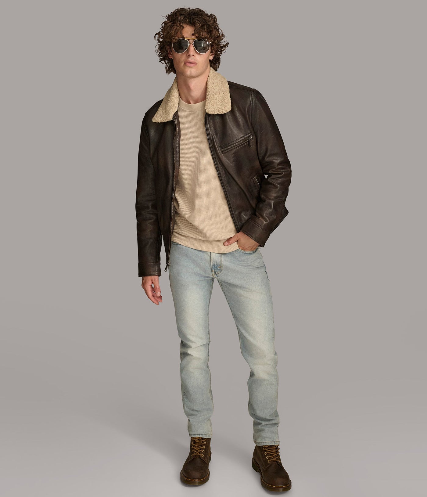 Dean Zip Up Shirt Collar Jacket