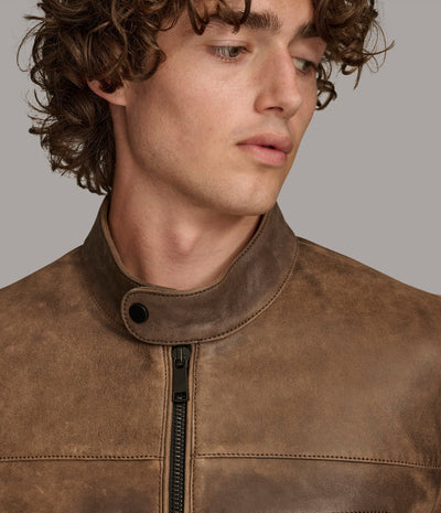 Aiden Color Blocked Racer Jacket
