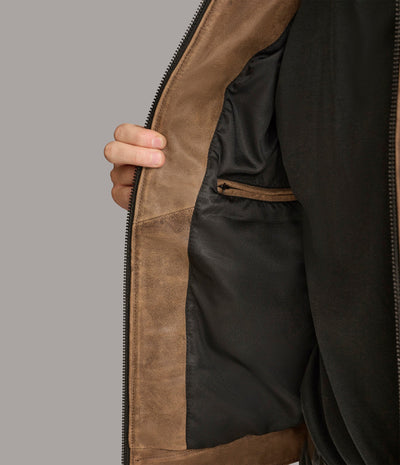 Aiden Color Blocked Racer Jacket