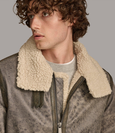 Xander Aviator With Faux Shearling