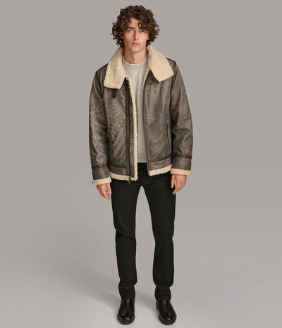 Xander Aviator With Faux Shearling