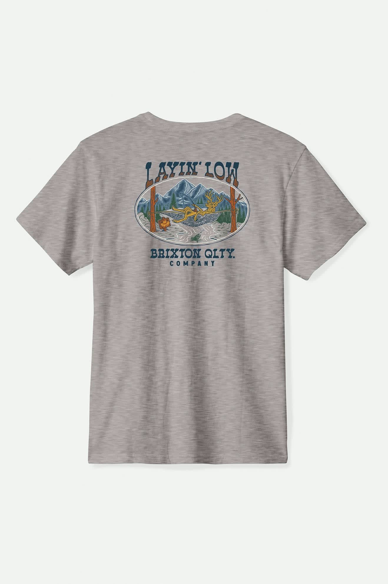 Layin' Low S/S Standard T-Shirt - Heather Grey