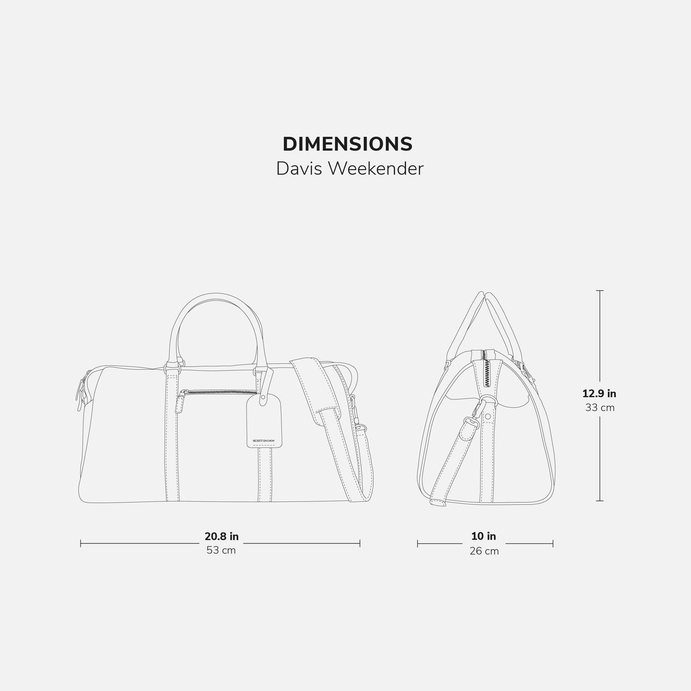 Davis Weekender Bag - Waxed Canvas and Pull-Up Leather - Men's