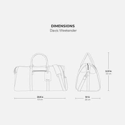 Davis Weekender Bag - Waxed Canvas and Pull-Up Leather - Men's