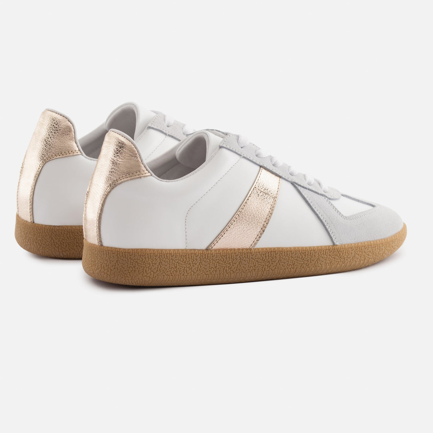 Morgen Trainers - Women's Metallic Leather & Suede