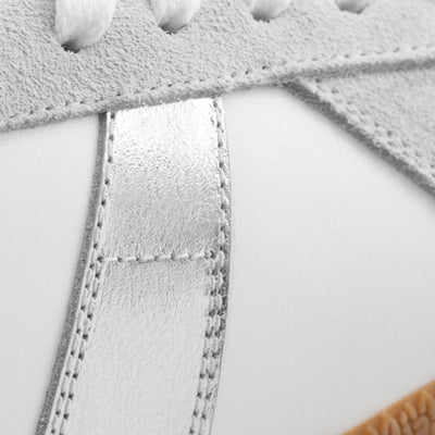Morgen Trainers - Women's Metallic Leather & Suede