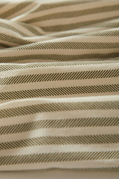 Charter Print S/S Shirt - Whitecap/Ivy Green Stripe
